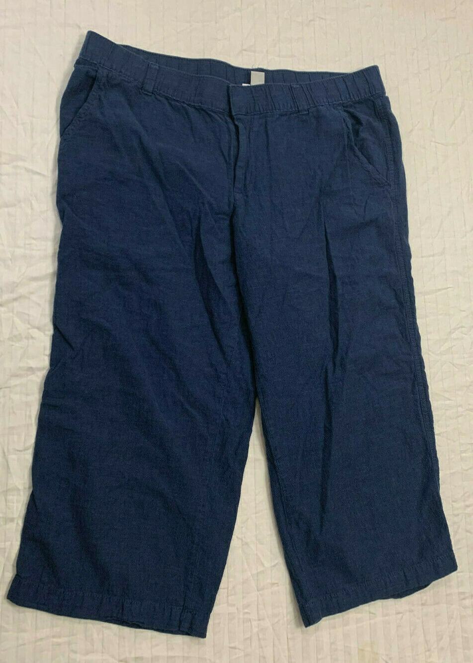 🍏🍏🍏 LIZ CLAIBORNE WOMENS CAPRIS PANTS SIZE L 🍏🍏🍏